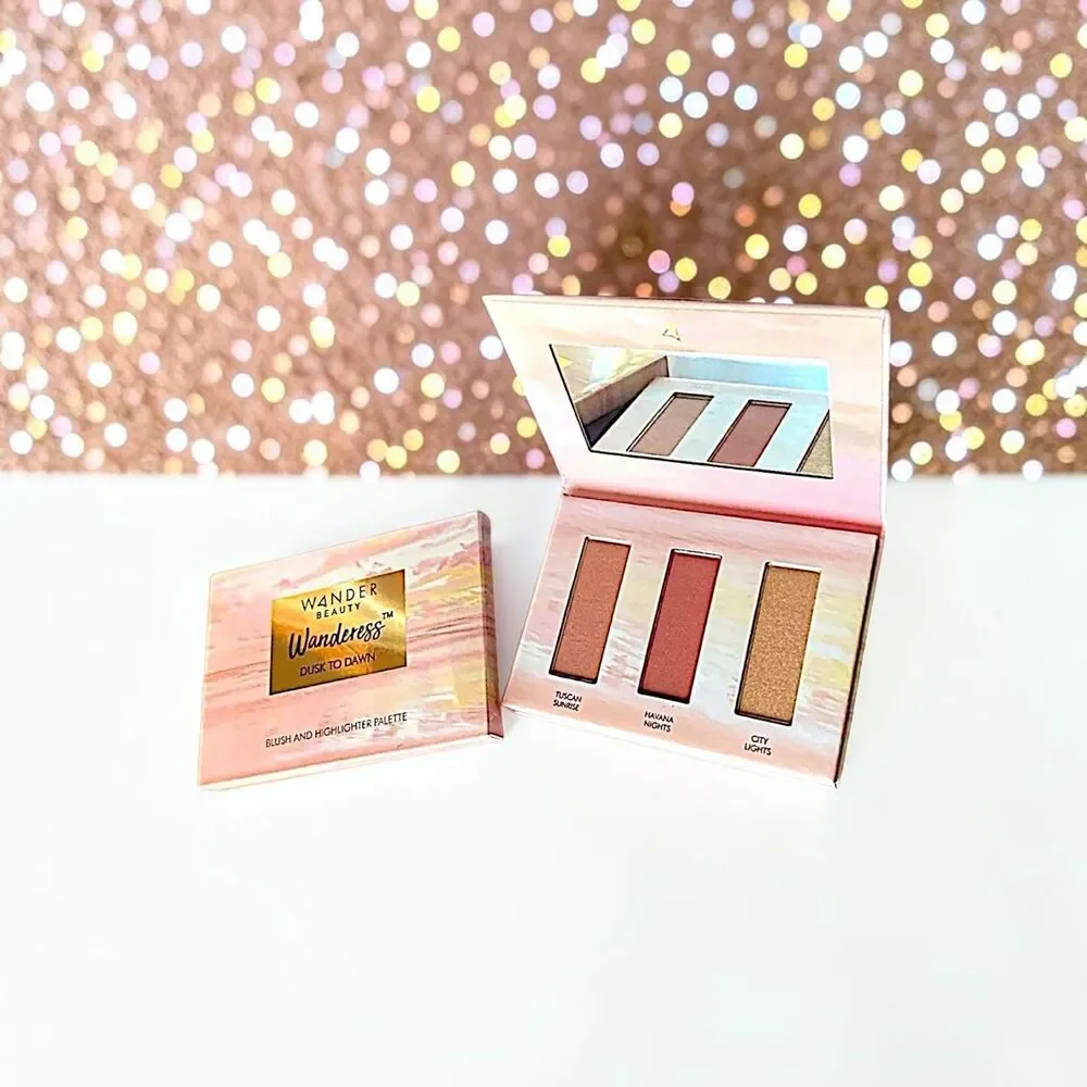 Wander Beauty Wanderess Dusk to Dawn Blush and Highlighter Palette NIB